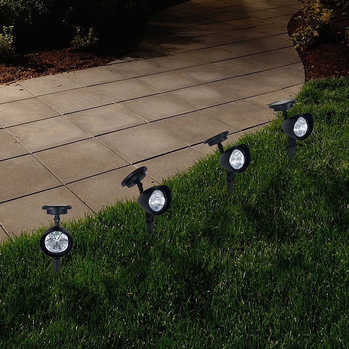 Picture of Pure Garden 50-14 Solar Powered LED Outdoor Lights, Set of 4