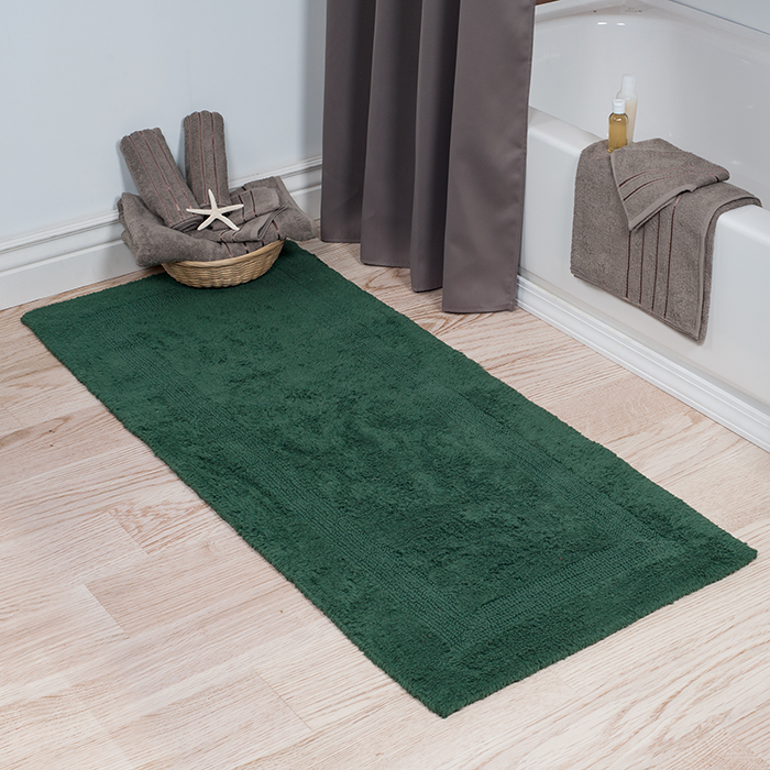 Picture of Lavish Home 67-0019-G 0.5 x 24 x 60 in. Cotton Bath Mat - Green