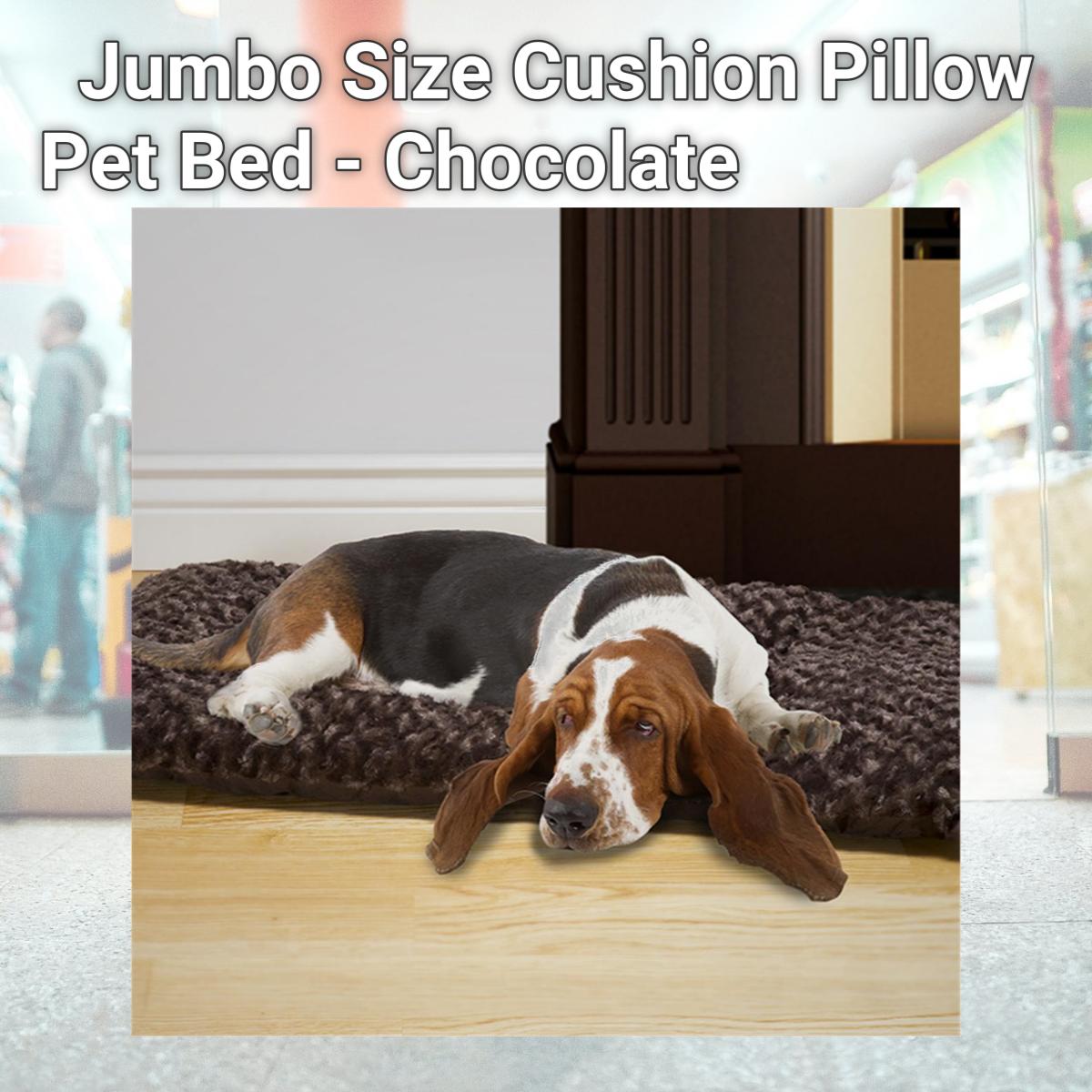 Picture of Petmaker 80-PET5012 Jumbo Size Cushion Pillow Pet Bed - Chocolate