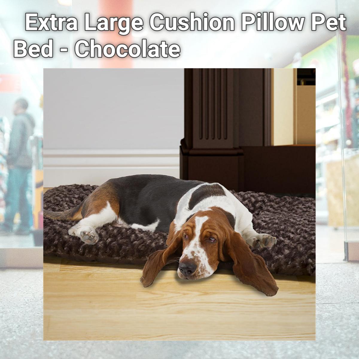 Picture of Petmaker 80-PET5013 Extra Large Cushion Pillow Pet Bed - Chocolate