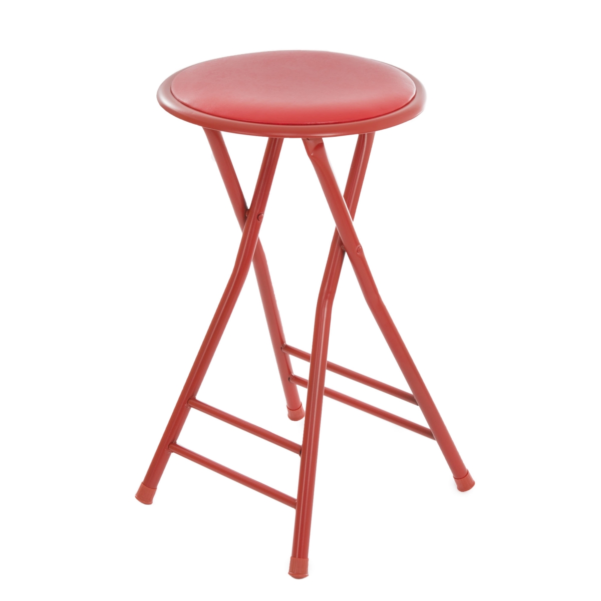 Picture of Trademark Global 82-0827R 24 x 14.5 in. Home Collection Cushioned Folding Stool - Red