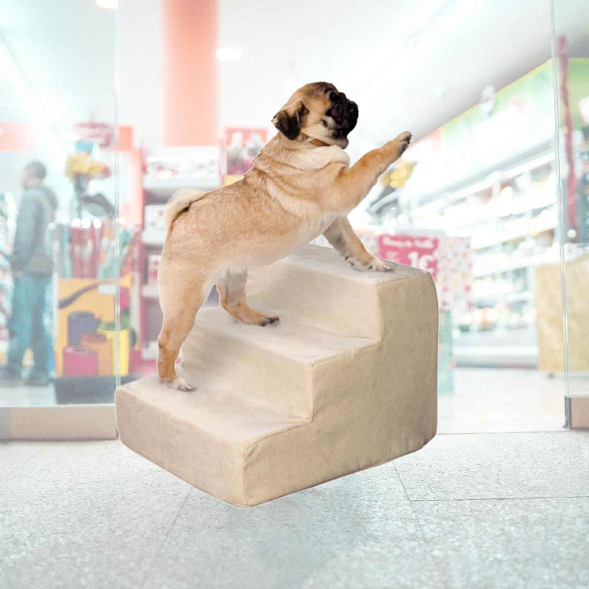 Picture of Petmaker 80-PET5062 High Density Foam 3 Tier Pet Steps - Tan