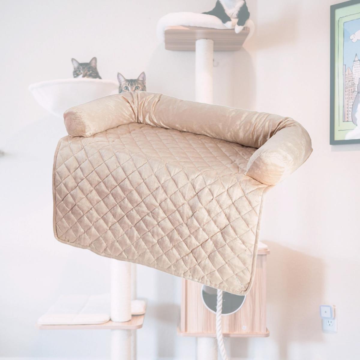 Picture of Petmaker 80-PET5063-LXL-BEIGE 5 x 35 x 35 in. Furniture Protector Pet Cover with Bolster - Beige