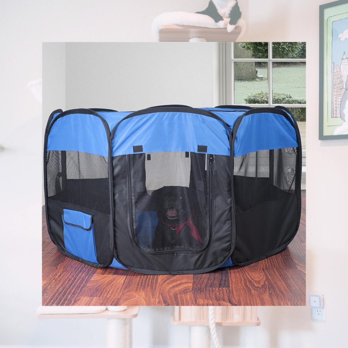 Picture of Petmaker 80-D120H Pop-Up Pet Playpen with Canvas Carry Bag