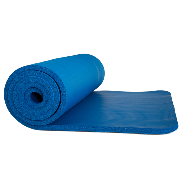 Picture of Wakeman 75-CMP1012 Lightweight Non Slip Foam Mat with Carry Strap & Sleeping Pad &#44; Dark Blue