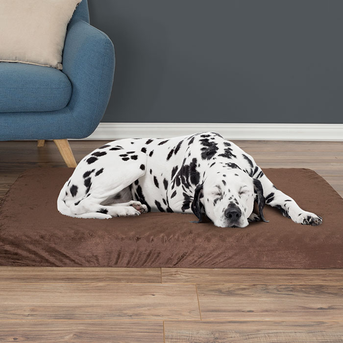 Picture of Petmaker 80-PET4012B 46 x 27 x 4 in. Orthopedic Pet Bed Egg Crate & Memory Foam with Washable Cover - Brown