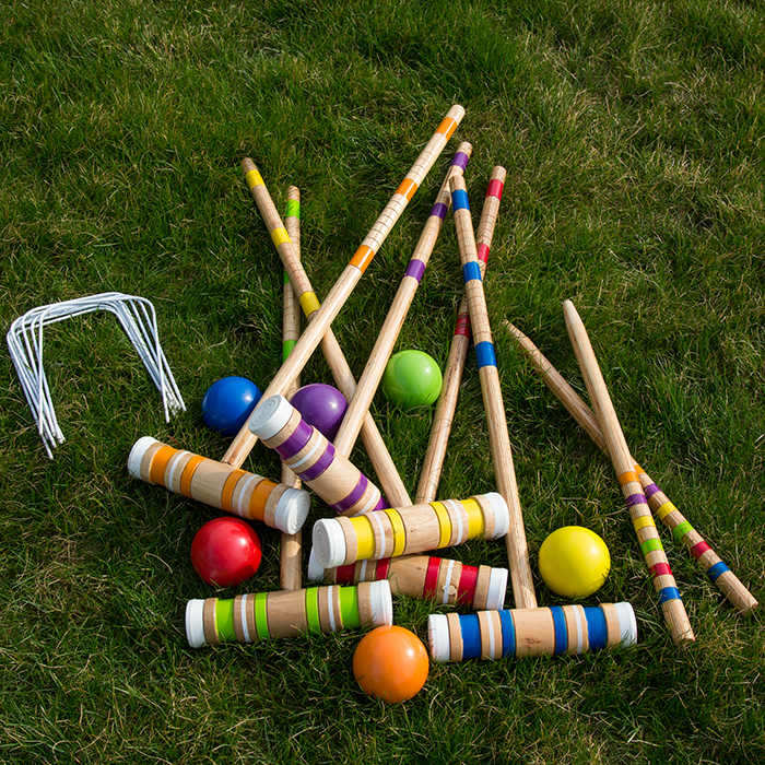Picture of Hey Play 80-460510 Complete Croquet Set with Carrying Case