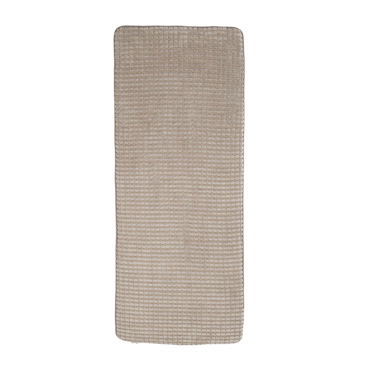 Picture of Bedford Home 67A-23437 24 x 59 in. Memory Foam Extra Long Bath Mat by Woven Jacquard Fleece - Taupe
