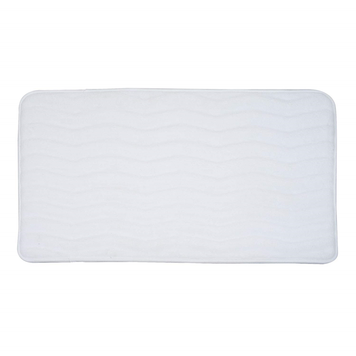 Picture of Bedford Home 67A-26600 Memory Foam 24 by 60 in. Bath Mat&#44; White - Extra Long
