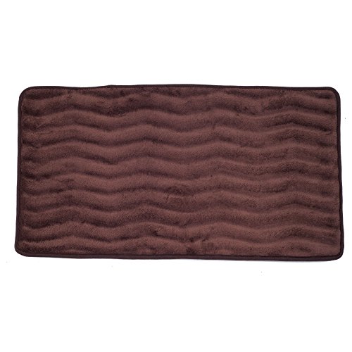 Picture of Bedford Home 67A-26631 Microfiber Memory Foam Bathmat Oversized Padded Nonslip Accent Rug