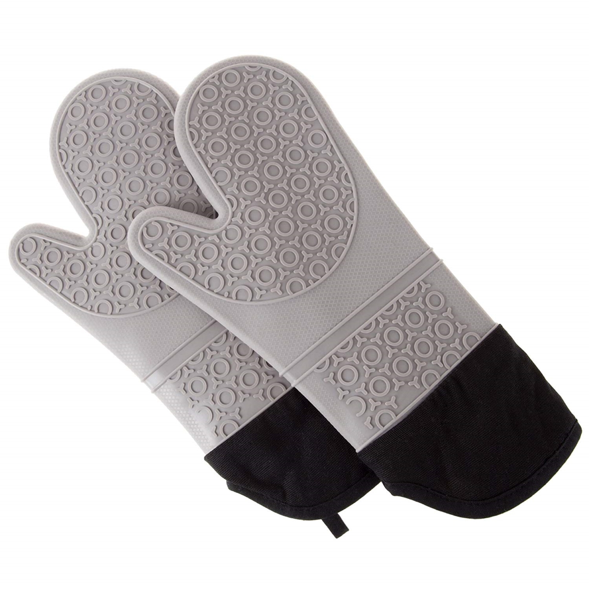 Picture of Bedford Home 69A-64452 Silicone Oven Mitts - Grey
