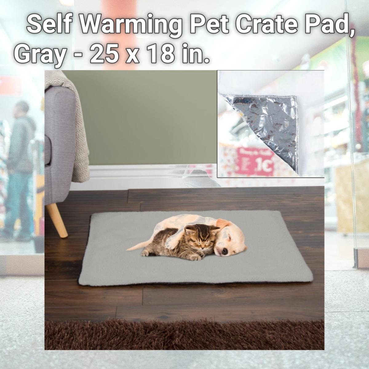 Picture of Petmaker 80-307224GRY Self Warming Pet Crate Pad, Gray - 25 x 18 in.