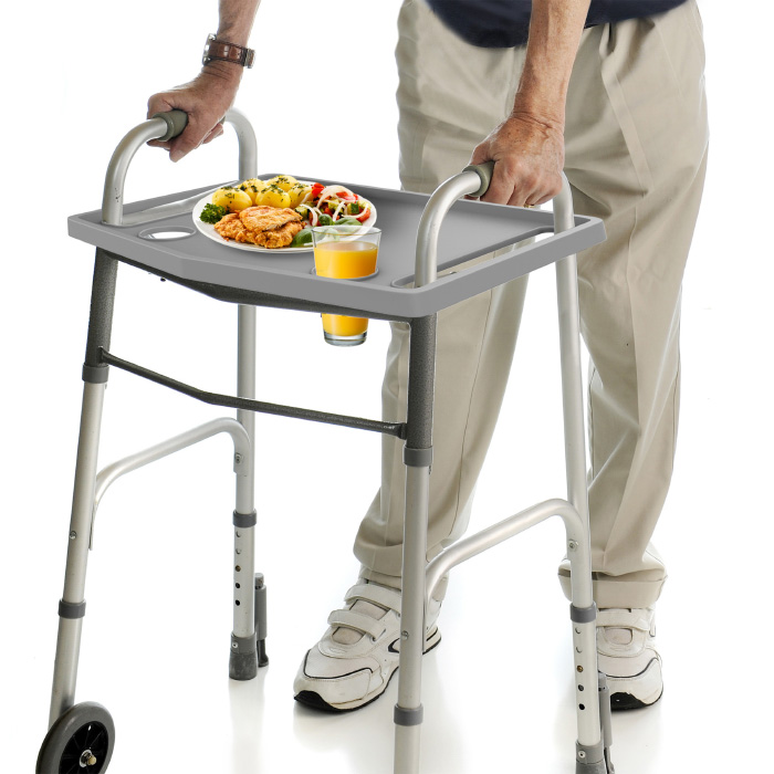 Picture of Bluestone 80-5184 Upright with 2 Cup Holders Walker Tray