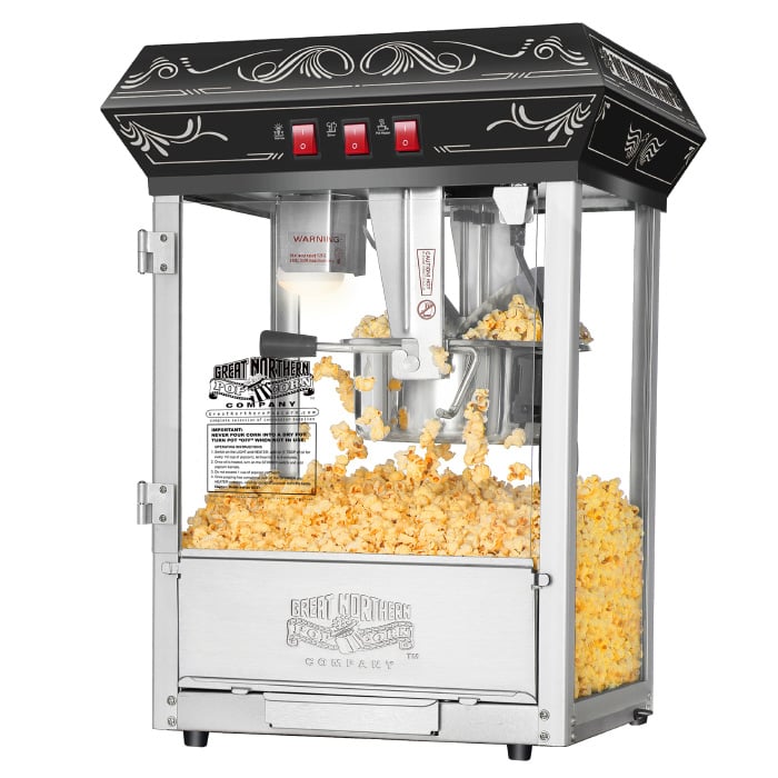 Picture of Great Northern Popcorn 83-DT5585 5800 Black Good Time Popcorn Popper Machine, 8 oz