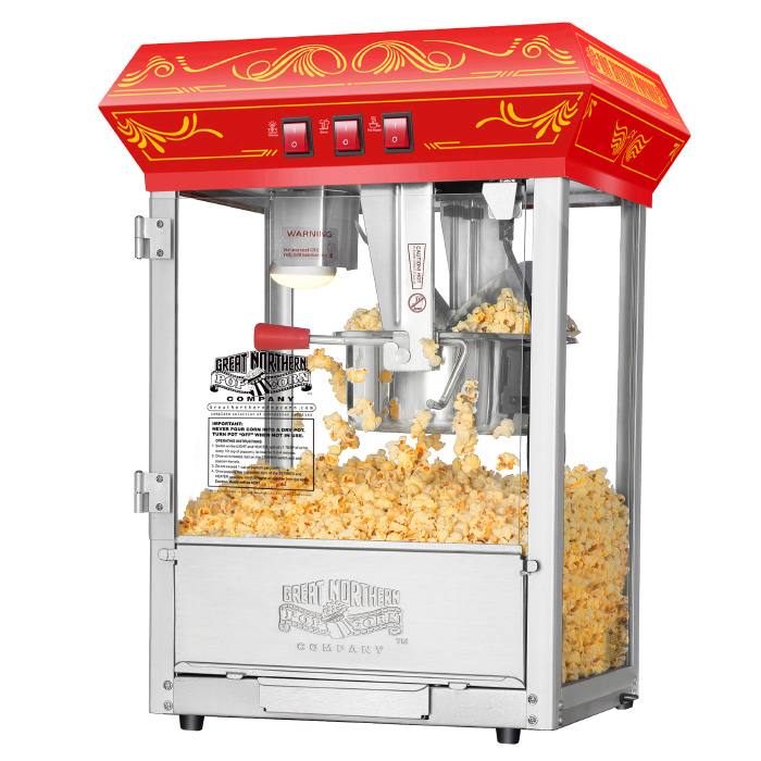 Picture of Great Northern Popcorn 83-DT5586 5805 Red Good Time Popcorn Popper Machine, 8 oz