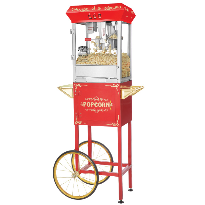 Picture of Great Northern Popcorn 83-DT5631 6097 Red Foundation Popcorn Popper Machine Cart - 8 oz