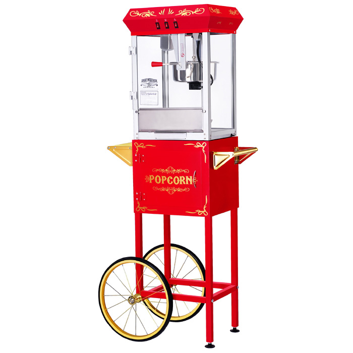Picture of Great Northern Popcorn 83-DT5654 6128 Red GNP-800 All-Star Popcorn Popper Machine & Cart - 8 oz