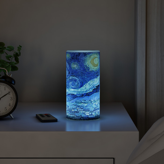 Picture of Lavish Home 80-FC1008 LED Starry Night Candle with Remote Control Timer