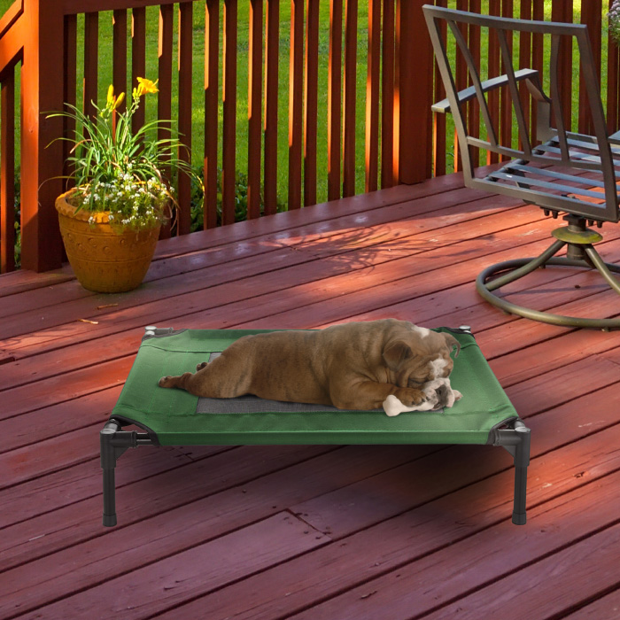 Picture of Petmaker 80-PET6084GRN Elevated Pet Bed&#44; Green - 30 x 24 x 7 in.