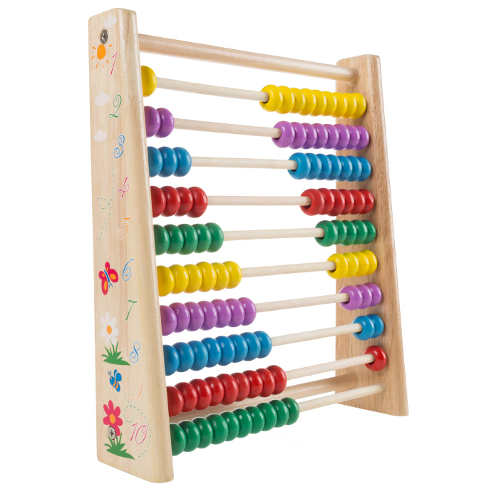 Picture of Hey Play 80-Z0017062012 Wooden Abacus-Classic & Colorful Childrens Math & Counting Toy