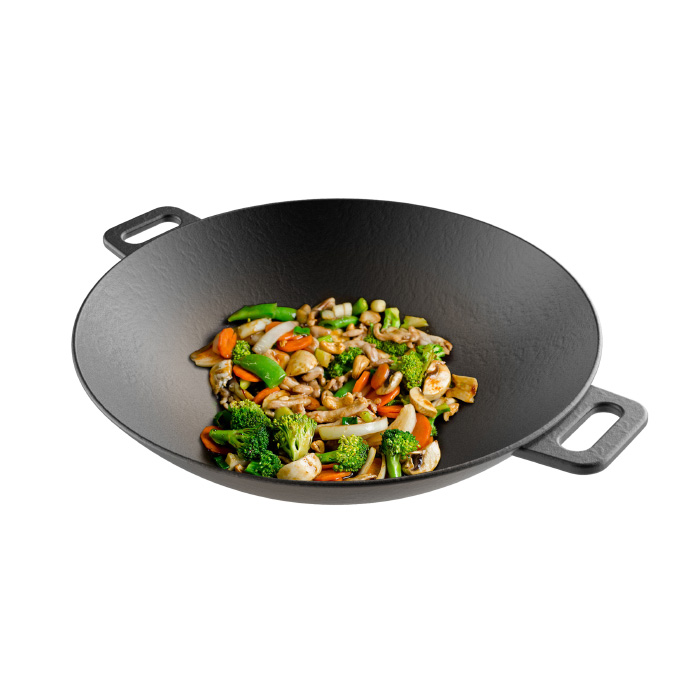 Picture of Classic Cuisine 82-KIT1088 Cast Iron Wok-14 in. Pre-Seasoned