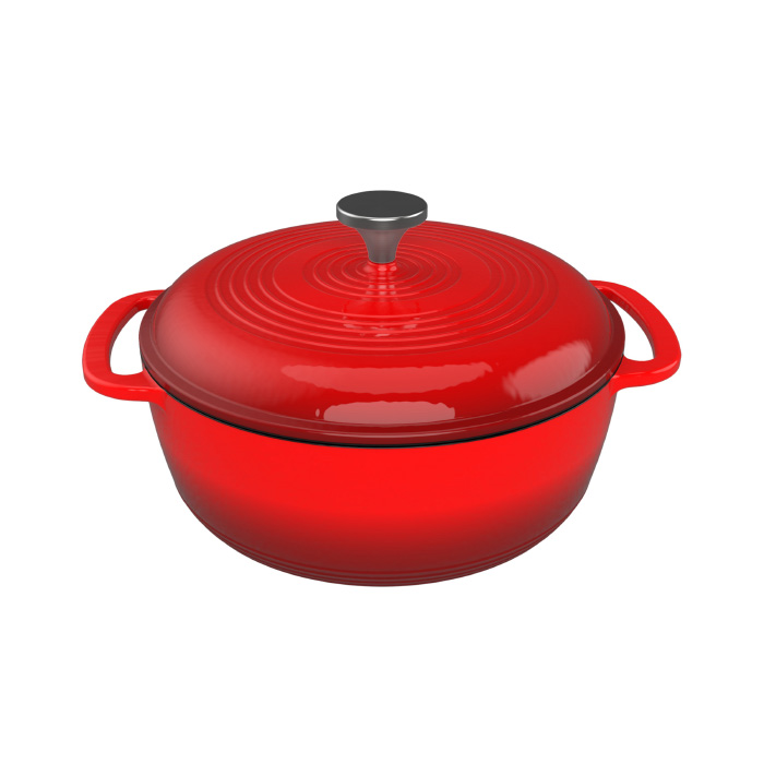 Picture of Classic Cuisine 82-KIT1095 Cast Iron Dutch Oven with Lid - 3 qt.