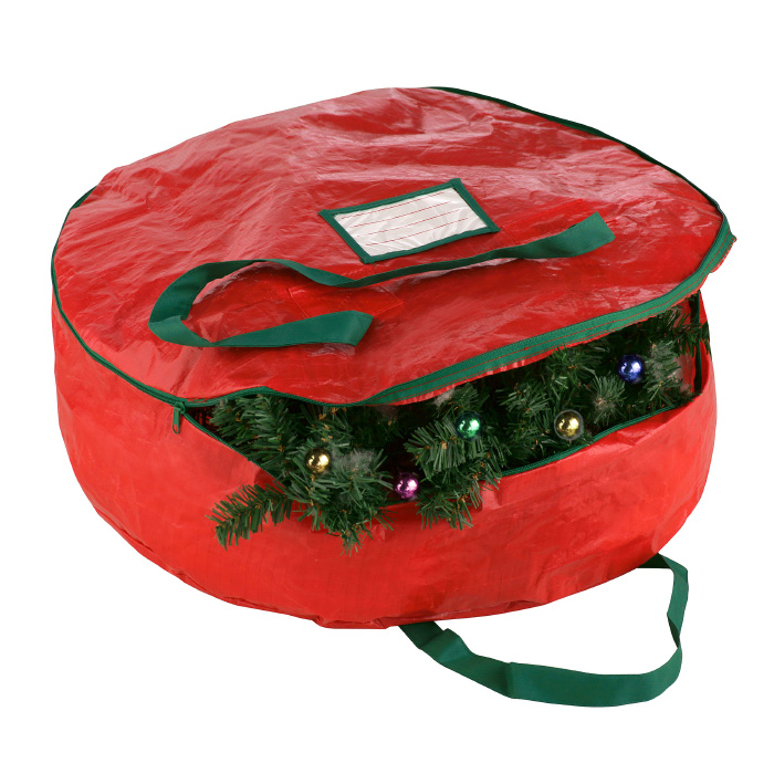 Picture of Elf Stor 83-DT5012 1013 Premium Red Holiday Christmas Wreath Storage Bag for 24 in. Wreaths