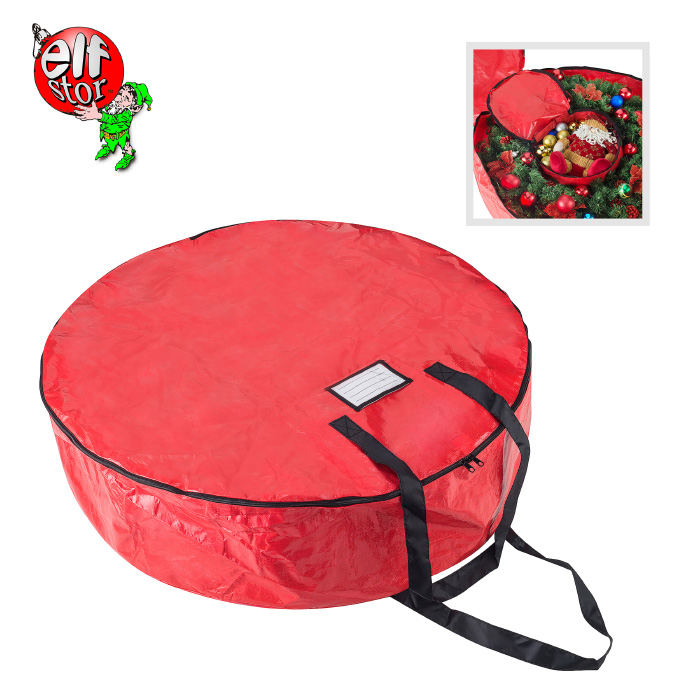 Picture of Elf Stor 83-DT5156 Wreath Storage Bag&#44; Red - 36 in.