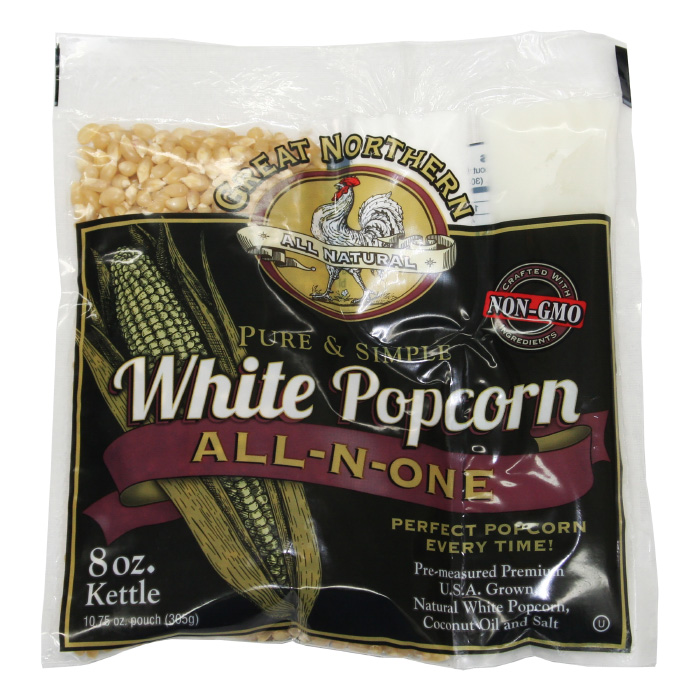 Picture of Great Northern Popcorn 83-DT5422 4139 White Popcorn&#44; 8 oz - Pack of 24