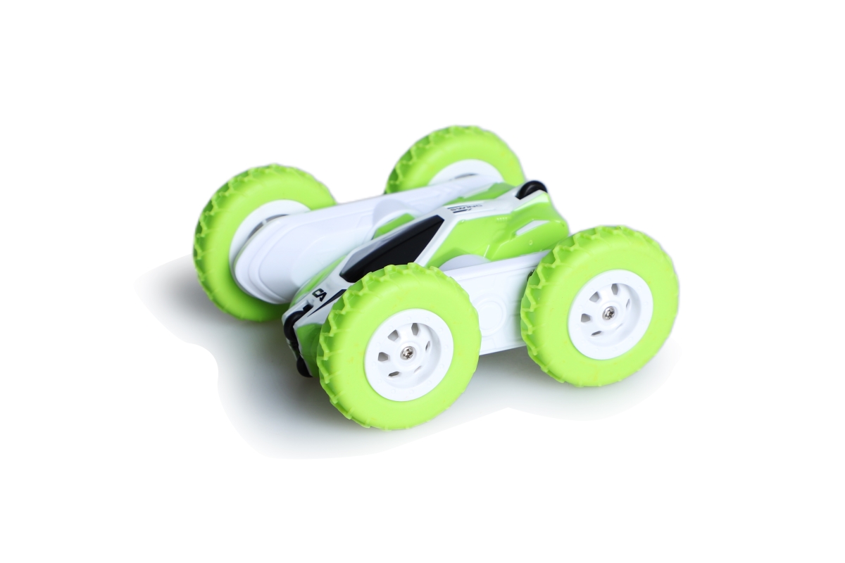 T20986 R/C Swing Mini Stunt Car (Green) with Remote Control 2.4GHz, Turn Left & Right Swing, Rotate 360 -  Tradeopia