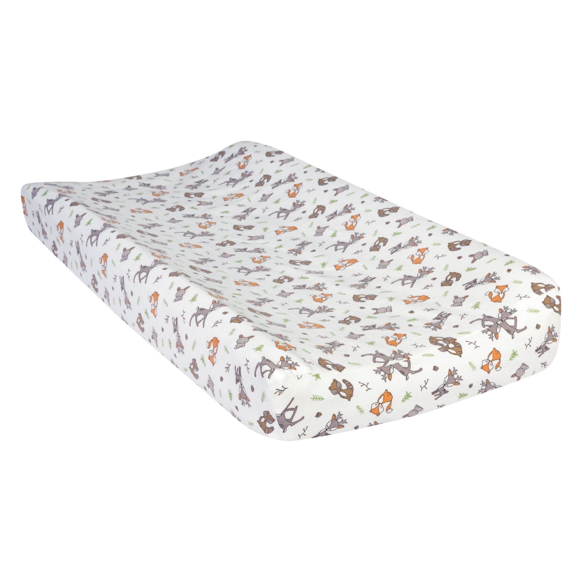 Trend-Lab 103633 Forest Nap Deluxe Flannel Changing Pad Cover, Multi Color