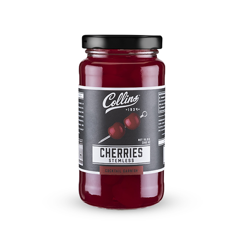 Picture of Collins C10 10 oz Plain Cocktail Cherries, Red