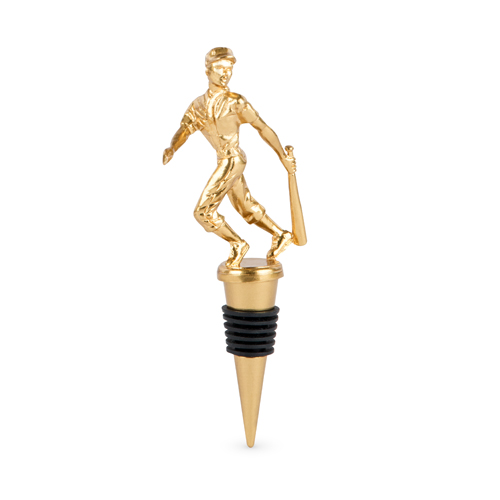 Picture of Foster & Rye 7078 Baseball Trophy Wine Stopper&#44; Gold