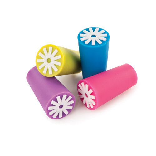 Picture of True 3118 bulk Starburst - Silicone Bottle Stoppers, Multi Color
