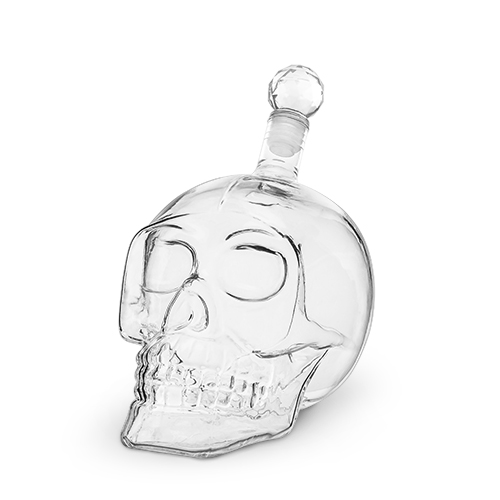 Picture of Foster & Rye 6060 Skull Liquor Decanter&#44; Clear