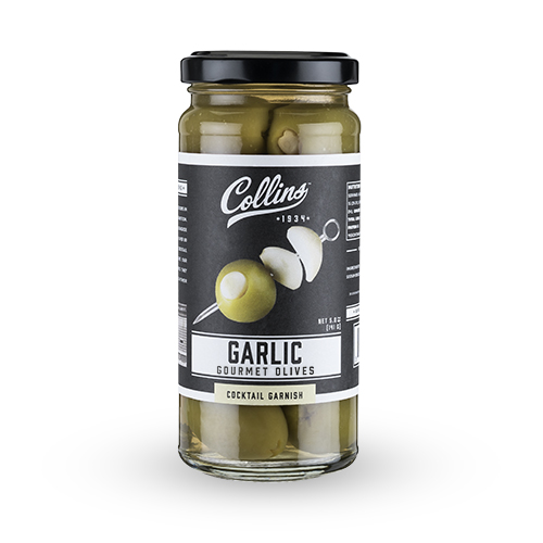 Picture of Collins Consumables O257 5 oz Garlic Queen Olives