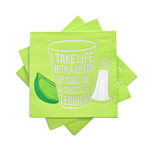 Picture of Cakewalk 9857 I Take Life with A Grain of Salt Cocktail Napkin