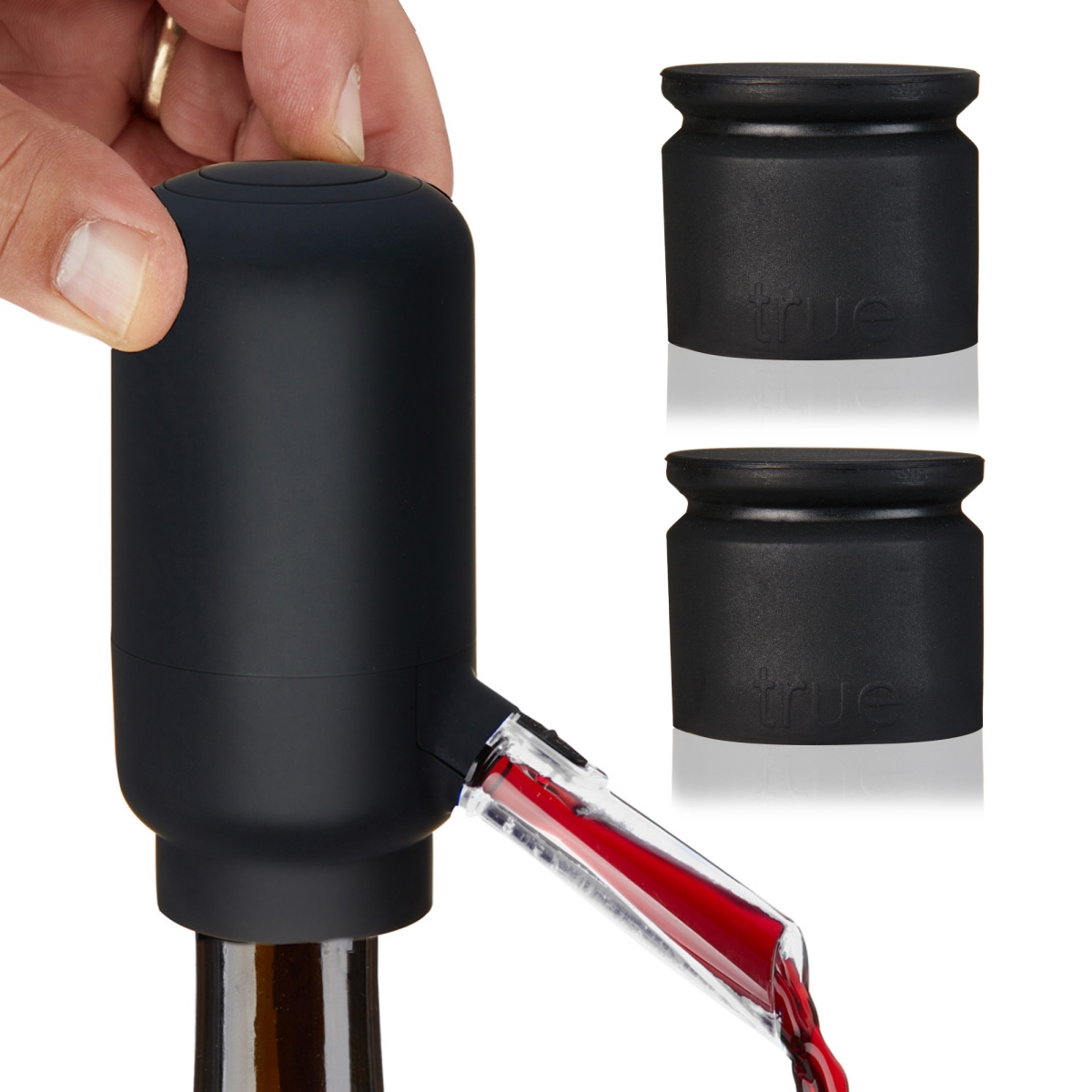 Picture of True Bands 10896 Electric Wine Pourer & Stoppers - Set of 3