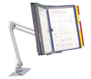Swing Arm with 10 Pivoting Display Pockets, Assorted Color