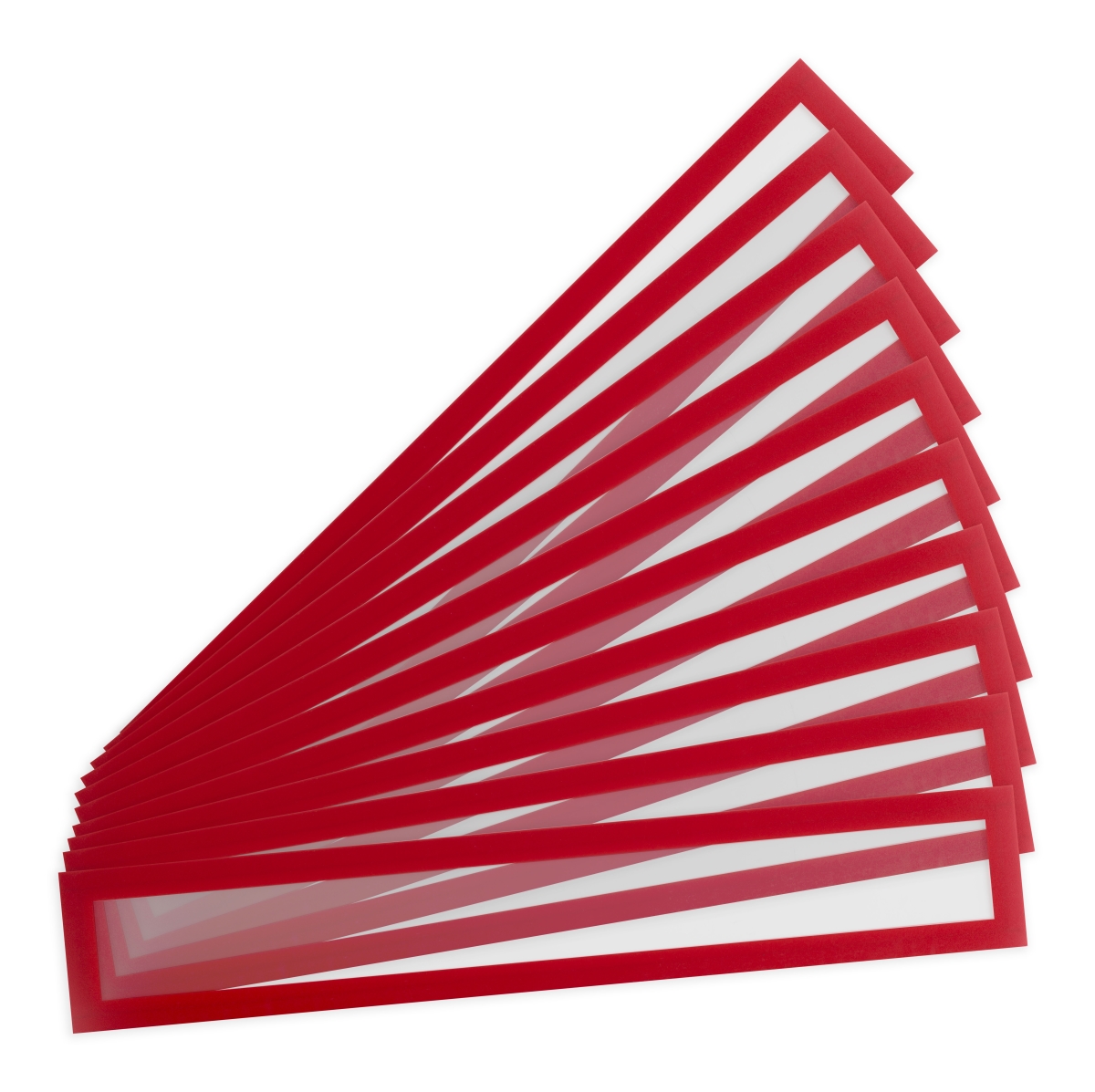 17.25 x 3 in. Magnetic Pro Title Frames, Red Border - 10 Signs per Pack