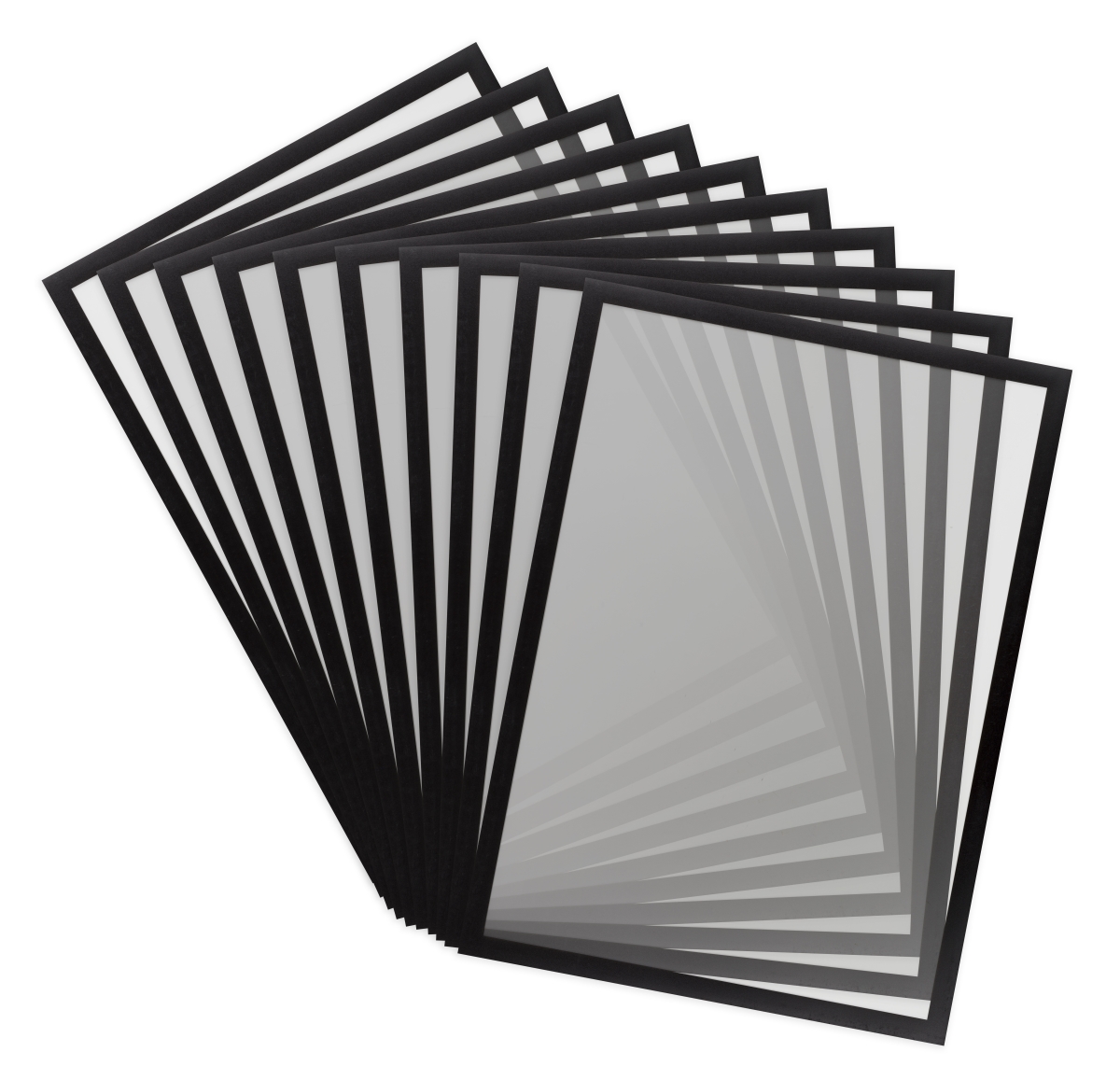 17.25 x 12.5 in. A3-Size Magnetic Pro Display Frames, Black Border - 10 Signs per Pack
