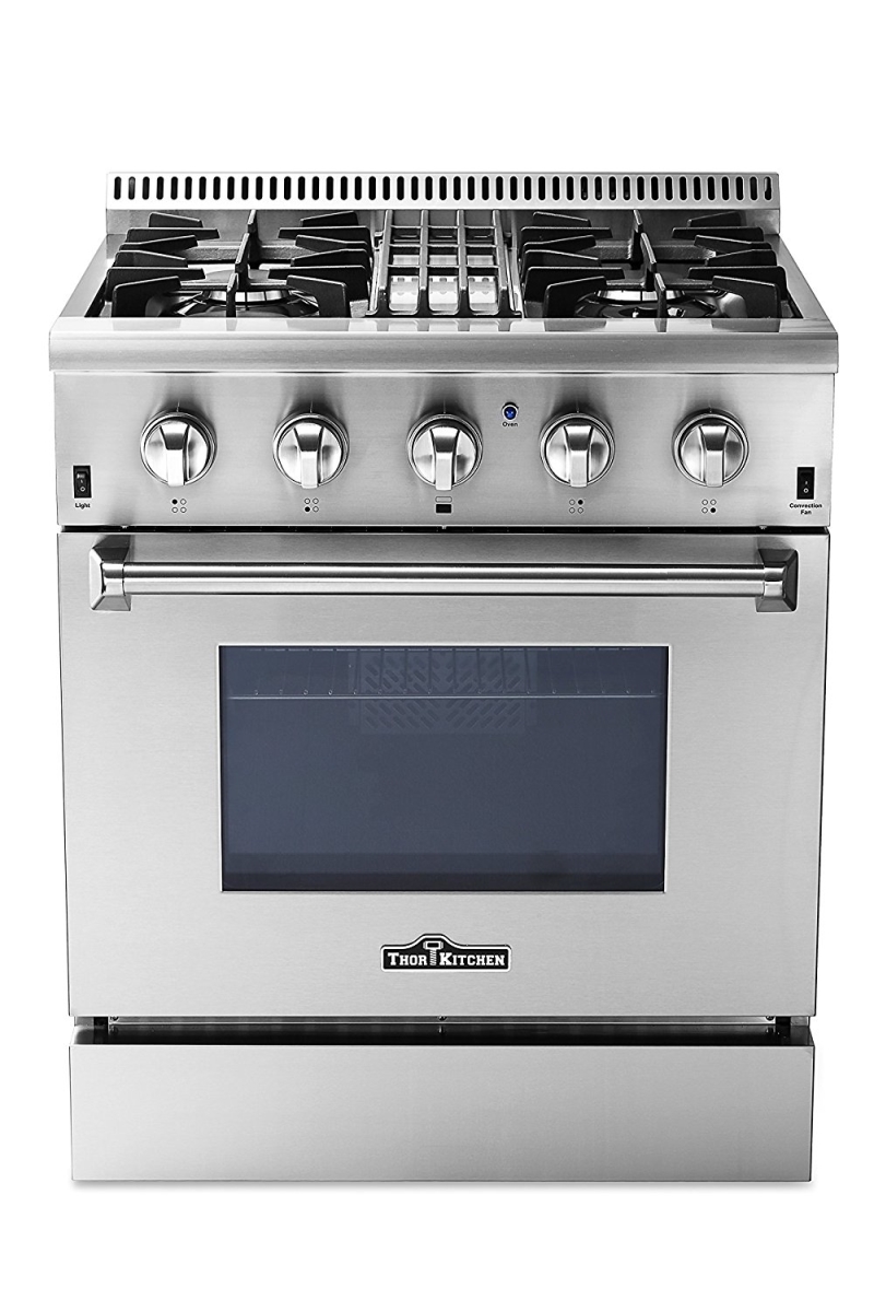Picture of Thor Kitchen HRD3088U 30 in. Professional Stainless Steel Dual Fuel Range