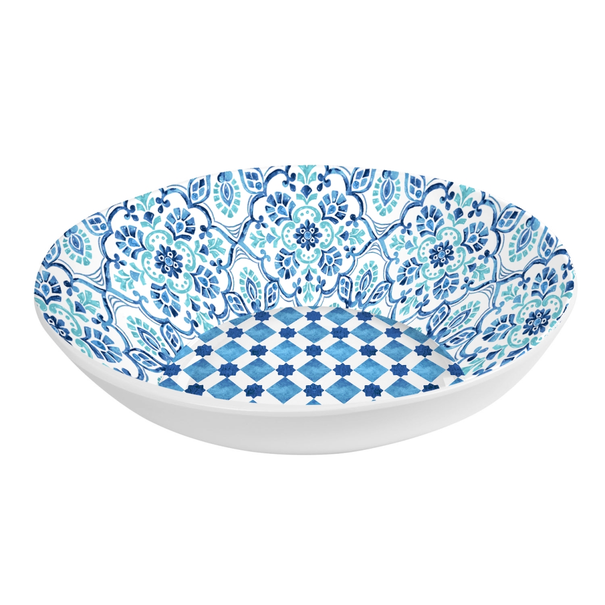 Picture of Abode Homewares DN24083985 113 oz 12 in. TarHong Palazzo Tile Serve Bowl, Multi Color