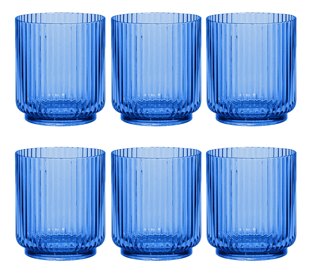 Picture of Abode Homewares DK24088287 15 oz Mesa DOF Glass, Pink - Set of 6