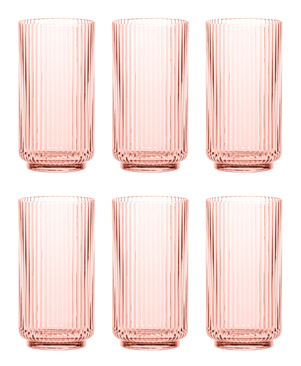 Picture of Abode Homewares DK24088386 22 oz Mesa Jumbo Glass, Pink