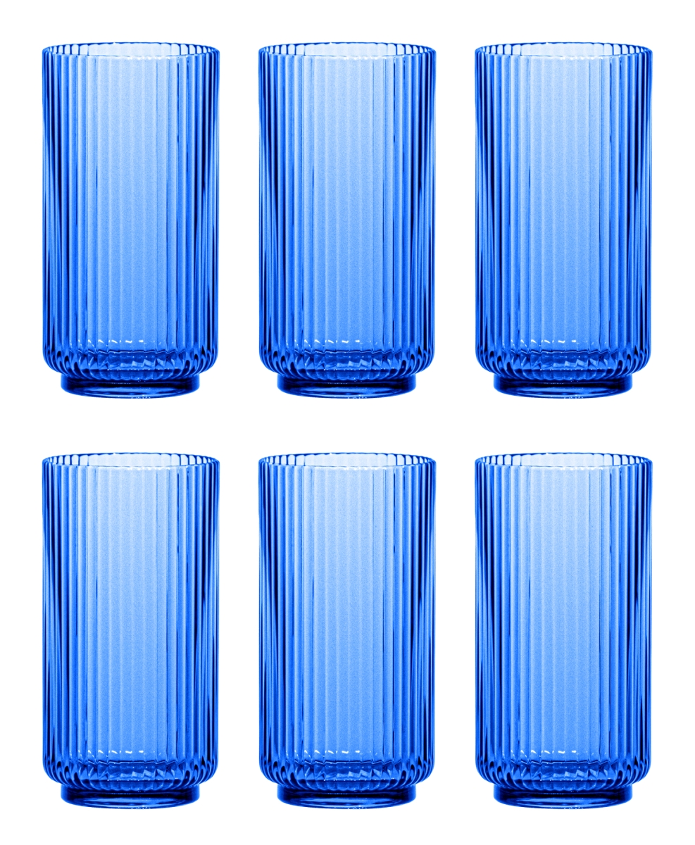 Picture of Abode Homewares DK24088485 22 oz Mesa Jumbo Glass, Cobalt Blue