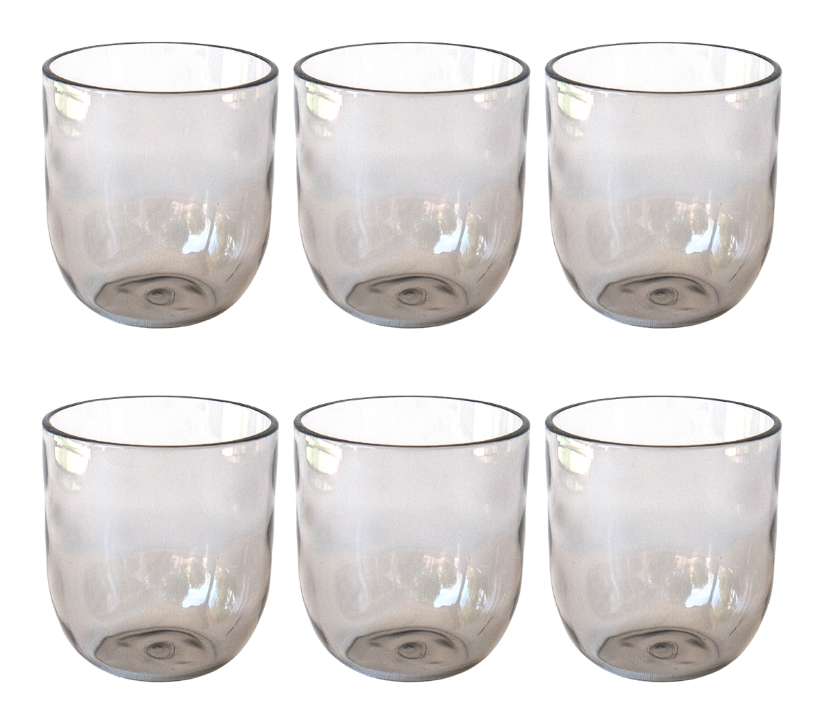 Picture of Abode Homewares DK24089086 16.23 oz Rustic Stemless Glass, Light Gray - Set of 6