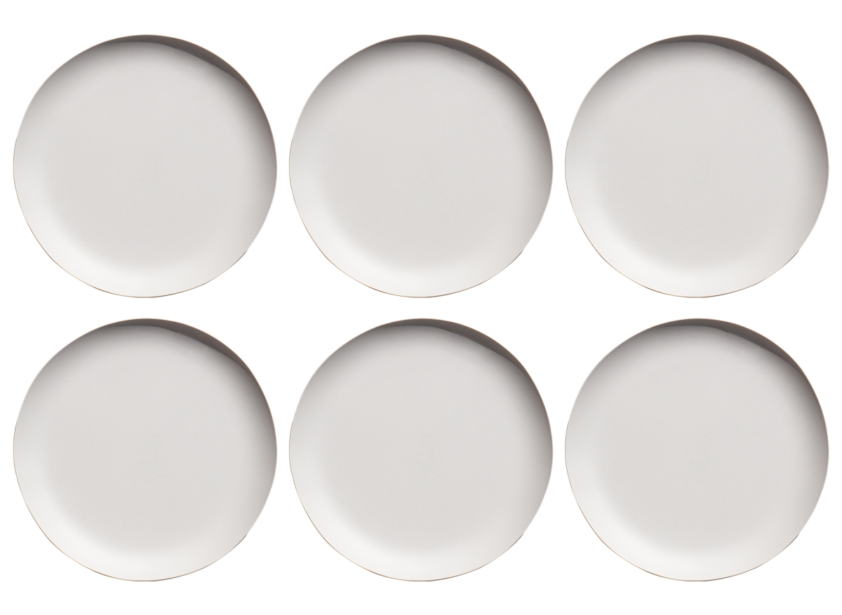 Picture of Abode Homewares DN24116188 10.4 in. TarHong natureone Craft Coupe Dinner Plate, Soft White - Set of 6