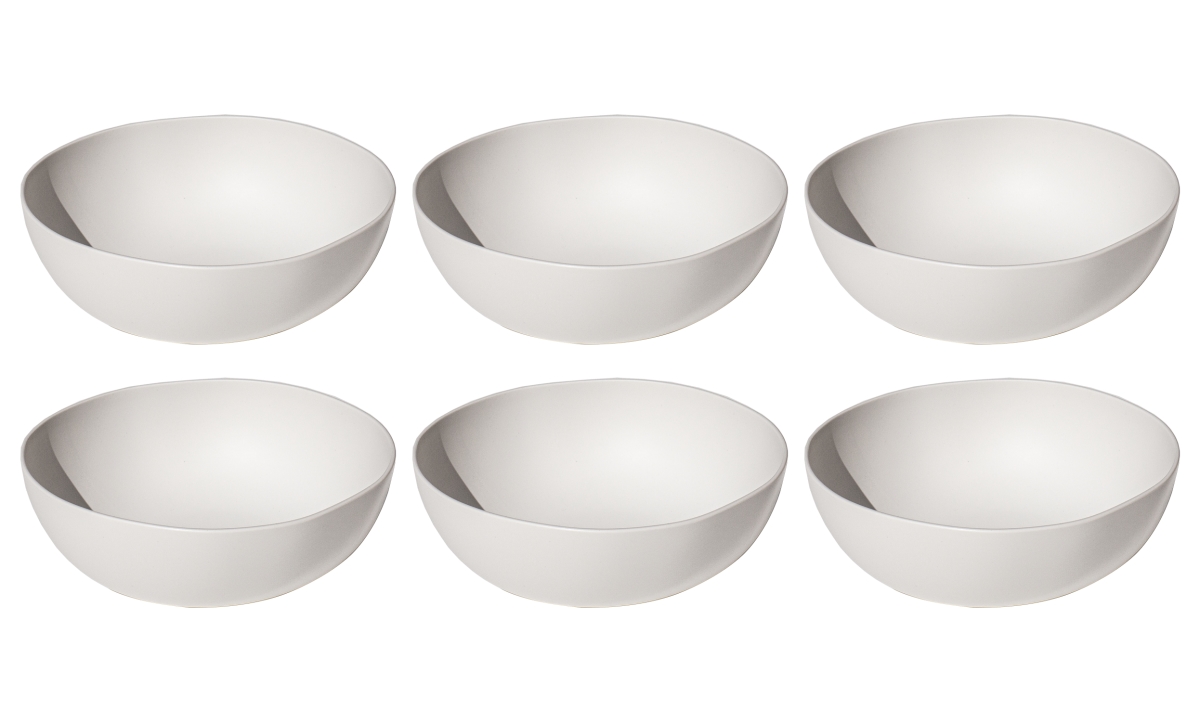 Picture of Abode Homewares DN24116386 37 oz 7.1 in. TarHong natureone Craft Coupe Bowl, Soft White - Set of 6