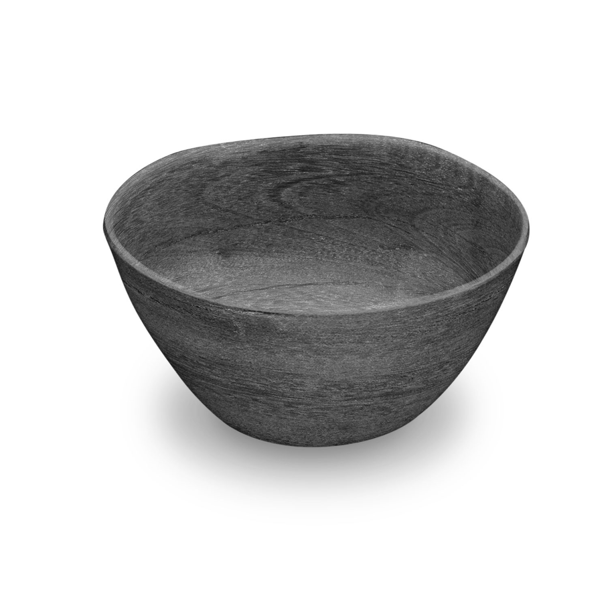 Picture of Abode Homewares TT21825875 6 x 3 in. TarHong Faux Real Blackened Wood Cereal Bowl, Black - Set of 6